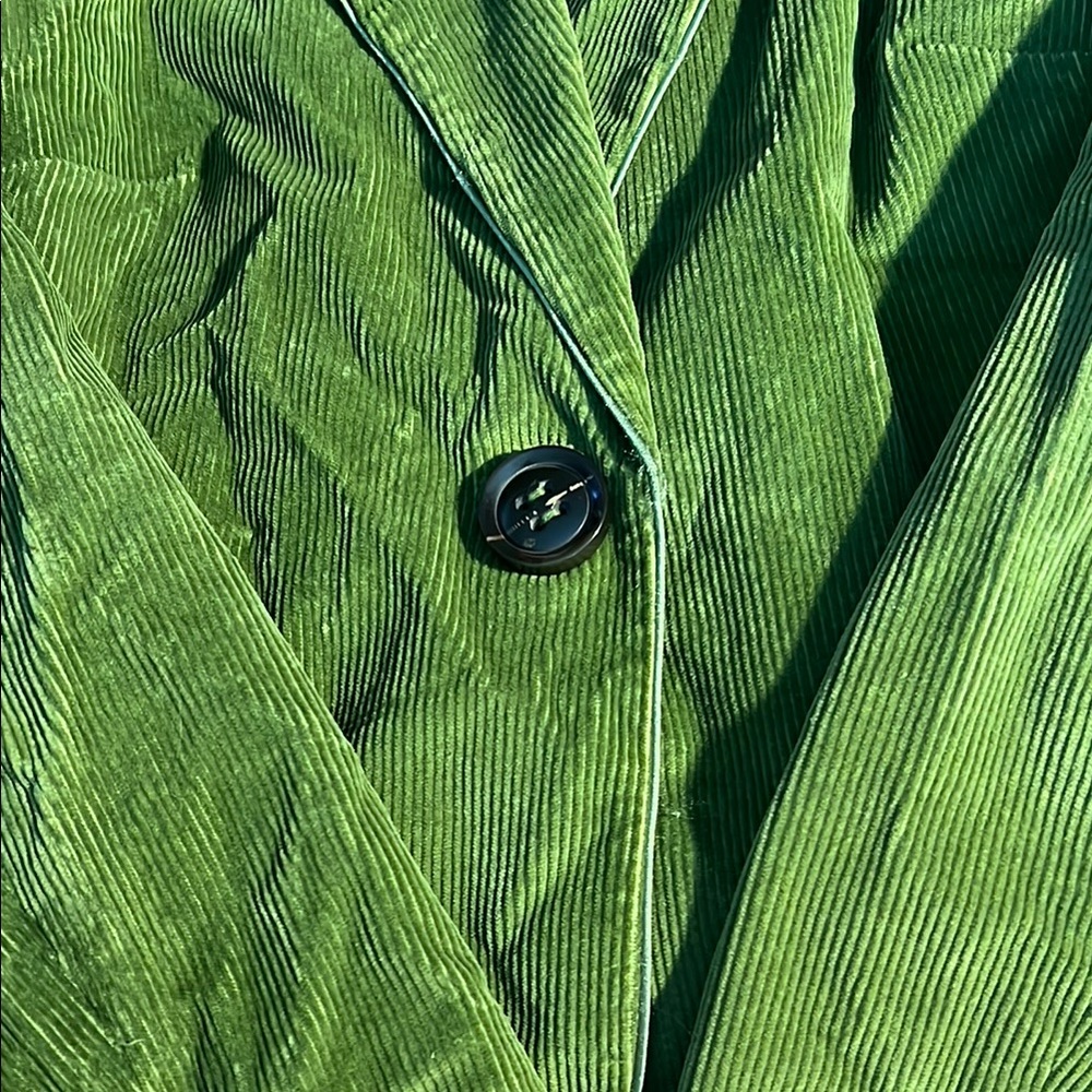 Green Corduroy Women's Jacket